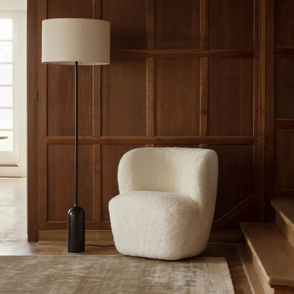 Gravity Floor Lamp, blackened steel/canvas Gravity Floor Lamp, blackened steel/canvas, GUBI