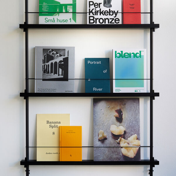 Magazine Shelf 1151, black, MOEBE