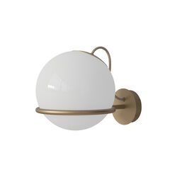 Model 238/1 Wall Lamp, opaline/champagne, Astep