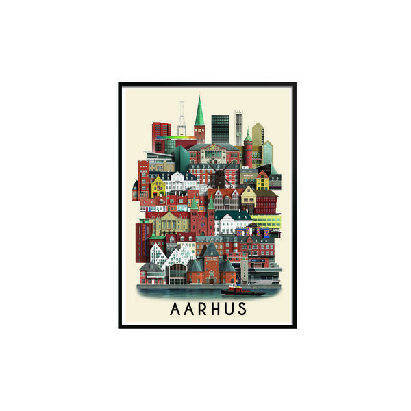 angst Synlig direktør Køb Aarhus plakat | Martin Schwartz