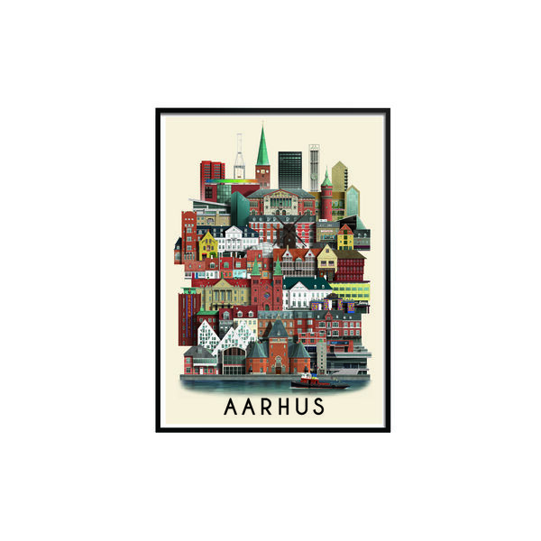 angst Synlig direktør Køb Aarhus plakat | Martin Schwartz