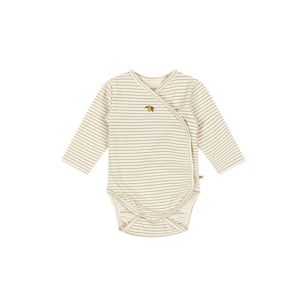Basic LS Newborn Body, tea stripe, Konges Sl&oslash;jd