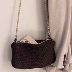 Strikket Clutch K&aelig;de Petra | Choclate, By LOHN