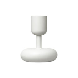 Nappula lysestage, hvid, Iittala