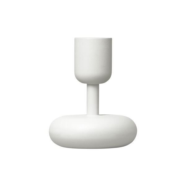 Nappula lysestage, hvid, Iittala