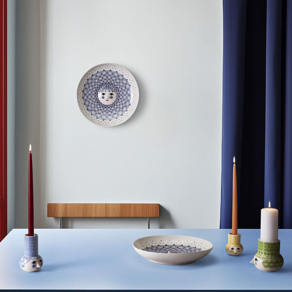 Olga Lysestage, gul, Bjørn Wiinblad