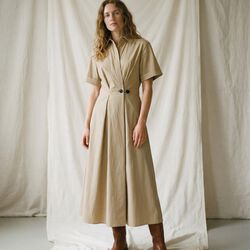 Pia Dress S/S, sand, LA RŌUGE