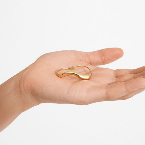 EVON dobbel ring, guldbelagt, Pilgrim