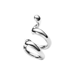 Whirl Ear Cuff, silver, Maria Black