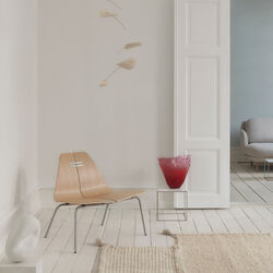 PK23™ loungestol, lakeret eg/stål, Fritz Hansen