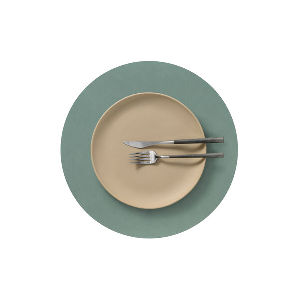 Nupo d&aelig;kkeserviet Circle L, pastel green, LIND DNA