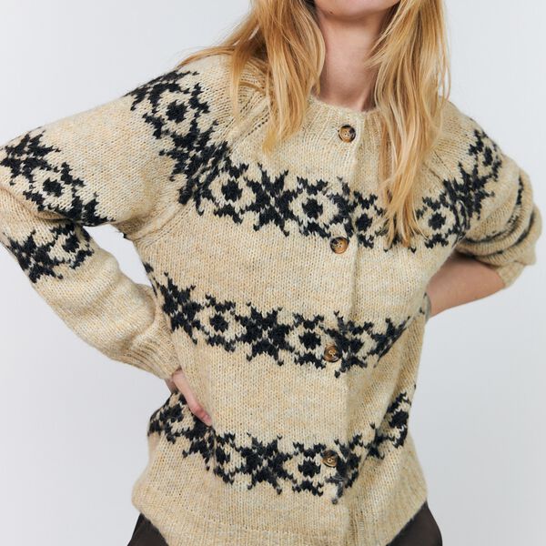 PadovaLL Cardigan Knit LS, creme, Lollys Laundry