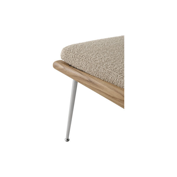 Boomerang HM1 loungestol, Karakorum 003/b&oslash;rstet st&aring;l/s&aelig;bebehandlet eg, &Tradition