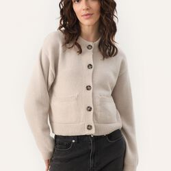 MarilouPW Cardigan, french oak melange, Part Two