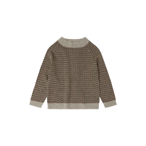 Herringbone Sweater, oat melange, FUB