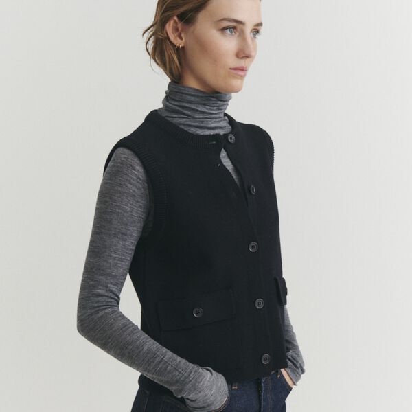 Sisa Vest, black, Basic Apparel