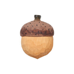 Acorn Hand-carved Hook | Natural | B&oslash;rneknage, Ferm Living