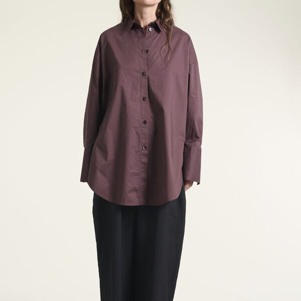 Core cotton stor skjorte, raisin, BITTE KAI RAND