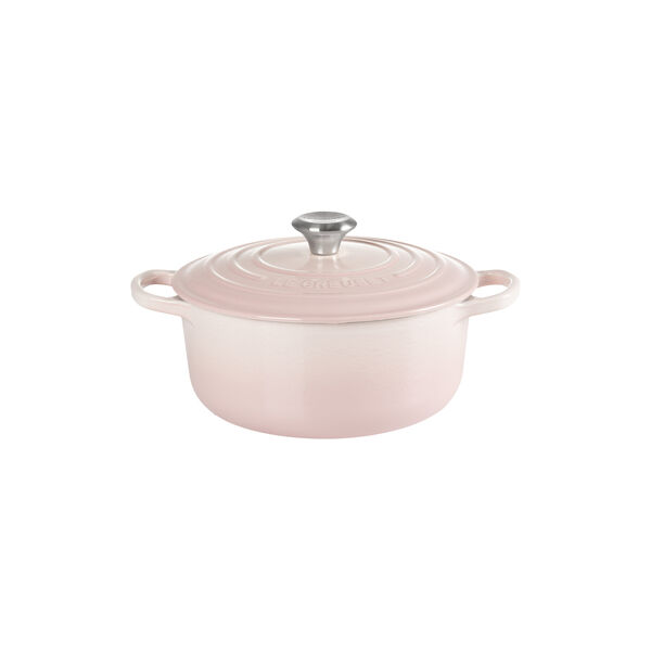Signature rund st&oslash;bejernsgryde &Oslash; 20 cm, shell pink, Le Creuset