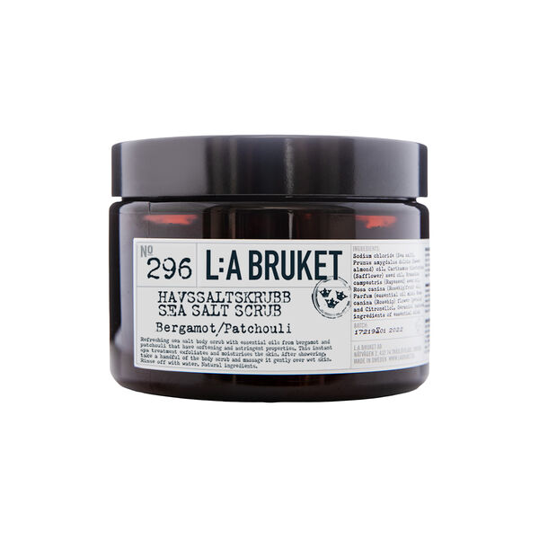 No. 063 Sea Salt Scrub, bergamot/patouli, L:a Bruket