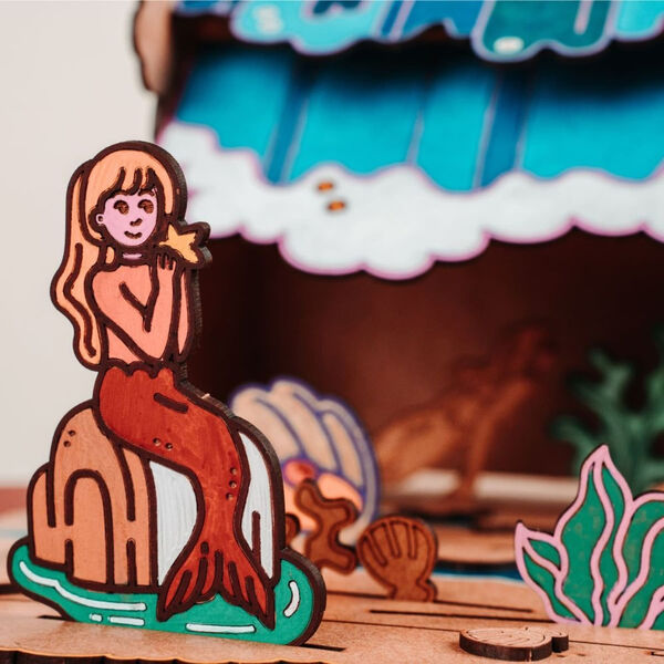 Den Lille Havfrue trælegetøj | Muslingekysten Den Lille Havfrue trælegetøj | Muslingekysten, Crateit