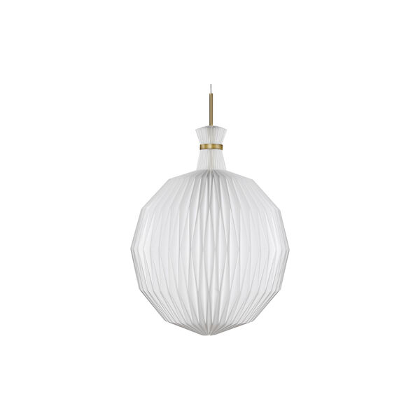 LE KLINT 101 pendel med standardskærm, hvid/messing LE KLINT 101 pendel med standardskærm, hvid/messing, LE KLINT