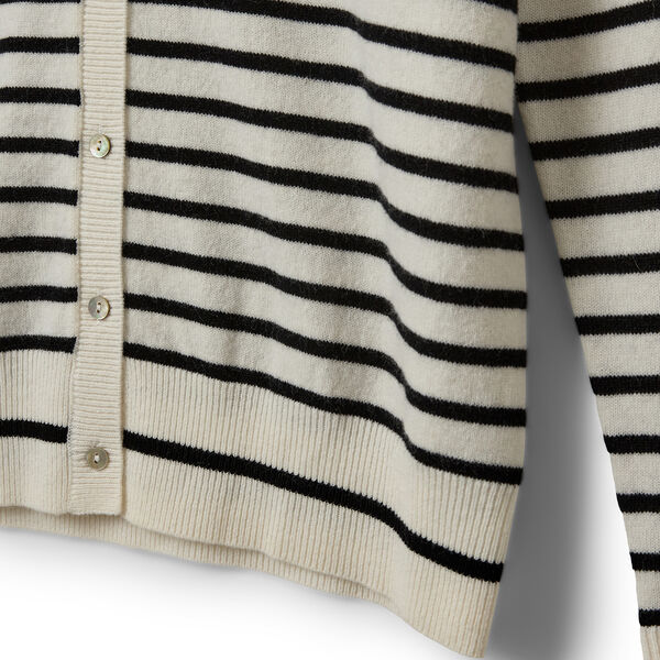 CisseSW Stripe Cardigan, black off white, Sofie Schnoor