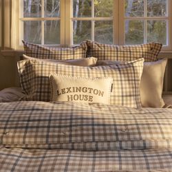Lexington House Pillow, lt beige/olive, Lexington