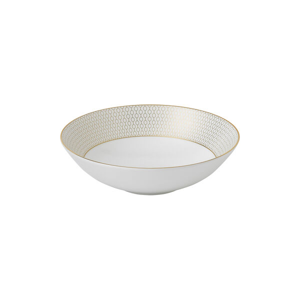 Gio Gold Cereal Bowl 19,6 cm, Gold/white, Wedgwood