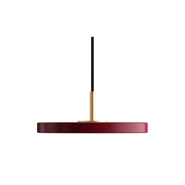 Asteria Micro Pendant, ruby red/brass, UMAGE