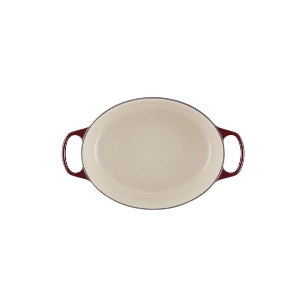 Signature st&oslash;bejern oval gryde &Oslash; 31 cm, garnet, Le Creuset