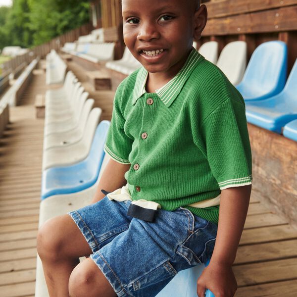 Denim Cargo Shorts, Copenhagen Colors Organics