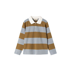 Tad Polo LS T-shirt, monsoon blue stripe, MarMar Copenhagen
