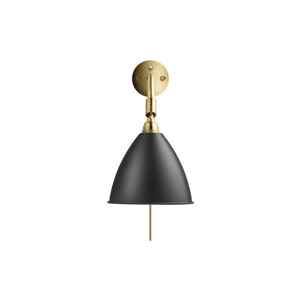 Bestlite BL7 Wall Lamp, soft black semi matt/brass Bestlite BL7 Wall Lamp, soft black semi matt/brass, GUBI