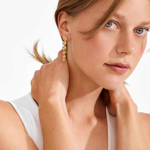 AIR &oslash;reringe, guldbelagt, Pilgrim