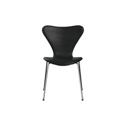 Serie 7&trade; 3107 forsidepolstret stol, Grace Black, Fritz Hansen