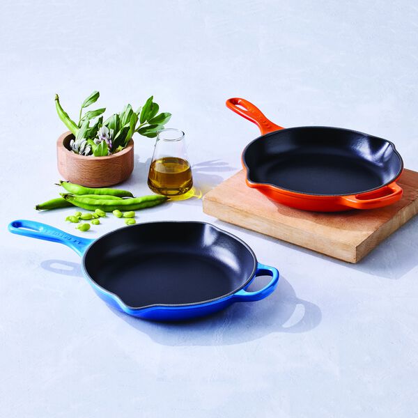 Signature st&oslash;bejern stegepande &Oslash; 23 cm, volcanic, Le Creuset