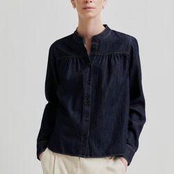 Dera Denim Shirt, dark blue denim Dera Denim Shirt, dark blue denim, Second Female