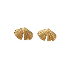 Autumn Leaf &Oslash;restikker, forgyldt, Pernille Corydon Jewellery