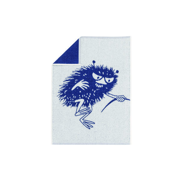 Mumi H&aring;ndkl&aelig;de | Stinky | 50x70 | Bl&aring;, Moomin Arabia