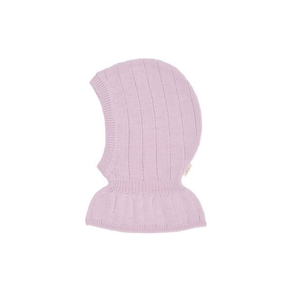 Merino Rib Knitted Balaclava, lavender, Copenhagen Colors Organics