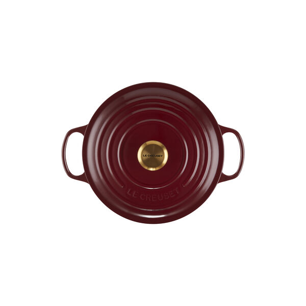 Signature rund st&oslash;bejernsgryde &Oslash; 26 cm, garnet, Le Creuset