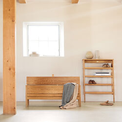 A Line Shoe Rack 72, oiled oak A Line Shoe Rack 72, oiled oak, Form & Refine