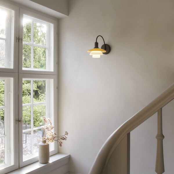 PH 2/2 V&aelig;glampe Centenary Edition, amber/opal white, Louis Poulsen