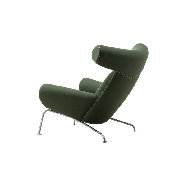 Wegner Ox Chair |  Olive| L&aelig;nestol + Ottoman, Fredericia Furniture