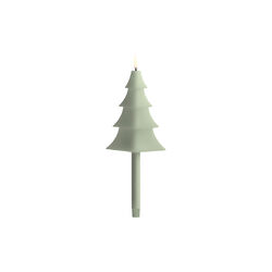 LED Smooth mini taper tree candle | Sage green, Uyuni Lighting