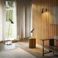 AJ gulvlampe, brass/warm grey, Louis Poulsen