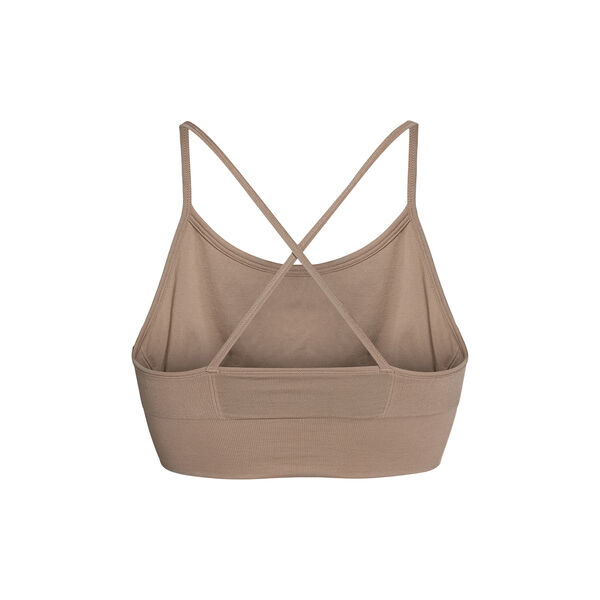 Hilde Seamless sports bra, mocha, Rethinkit