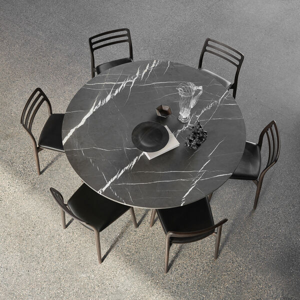 VIPP495 Cabin Round Table, pietra grey/dark oak VIPP495 Cabin Round Table, pietra grey/dark oak, Vipp