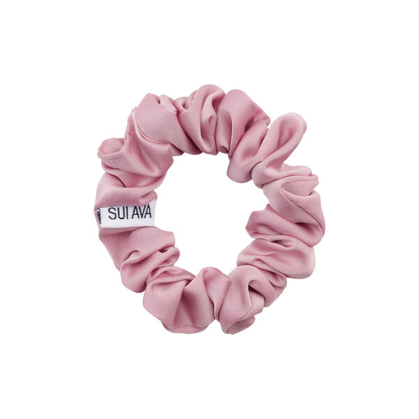 Ruched Ribbon Scrunchie, blush, SUI AVA